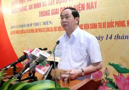 Chủ tịch nước: Nghiên cứu phản bác “phi chính trị” lực lượng vũ trang