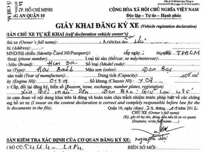 Thẩm quyền đăng ký xe thuộc các cơ quan nào?