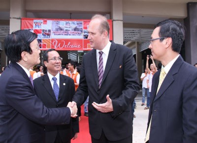 Chủ tịch nước thăm trường Đại học Việt Đức