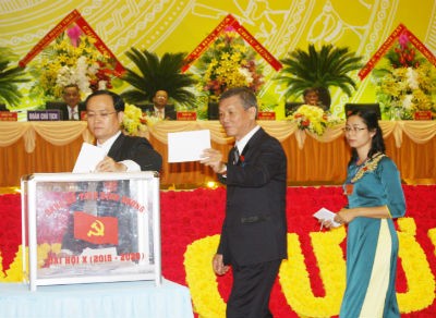 Bầu 52 thành viên vào BCH Đảng bộ tỉnh Bình Dương khóa X