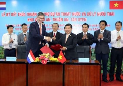 Hà Lan tài trợ 12 triệu Euro cho dự án xử lý nước thải