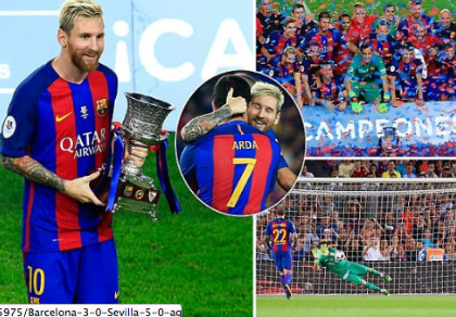 Đè bẹp Sevilla, Barcelona đoạt siêu cúp Nhà vua