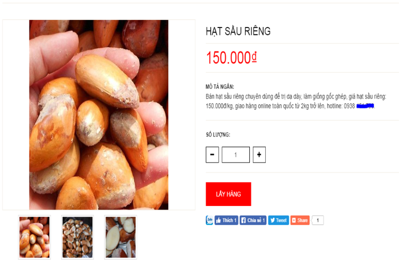 Hạt sầu riêng được thu mua gía cao hơn... quả - ảnh 2
