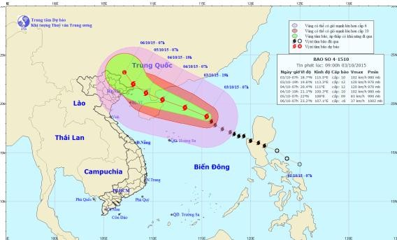Huy động 70.000 cán bộ, chiến sĩ khẩn trương ứng phó với bão Mujigae - ảnh 1