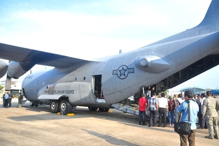 Cận cảnh “siêu vận tải” C-130H của không quân Mỹ tại sân bay Đà Nẵng - ảnh 5