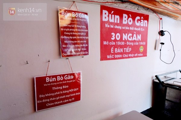 Quán bún bò gân 'bá đạo' nhất Sài Gòn thay bảng nội quy bằng... thơ - ảnh 2