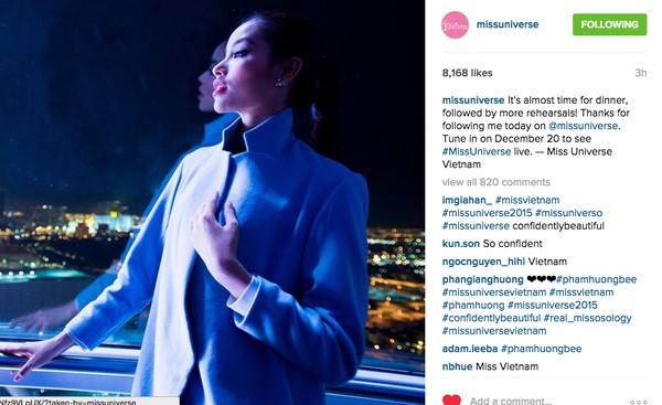 Gây sốt truyền thông, Phạm Hương được quản lý tài khoản instagram Hoa hậu Hoàn vũ - Ảnh 4. Gây sốt truyền thông, Phạm Hương được quản lý tài khoản instagram Hoa hậu Hoàn vũ - Ảnh 4.