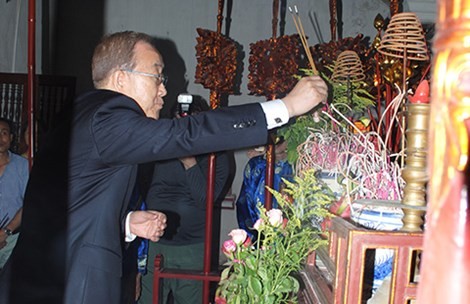 Phó Thủ tướng Phạm Bình Minh: Ông Ban Ki-moon đã đến nhà thờ họ Phan Huy - ảnh 1