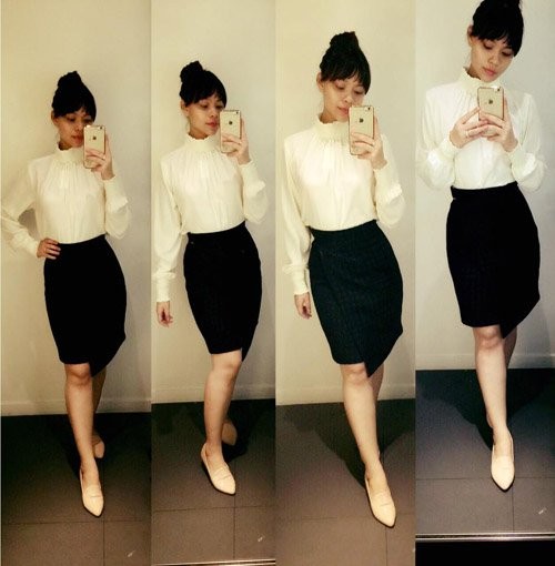 Vì yêu thích phong cách ăn mặc của Hà Hồ, Ý Nhi thường xuyên phối đồ theo style đó...