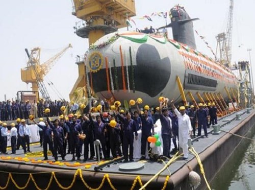 Ấn Độ hoàn thành đóng chiếc tàu ngầm Scorpene đầu tiên - ảnh 1