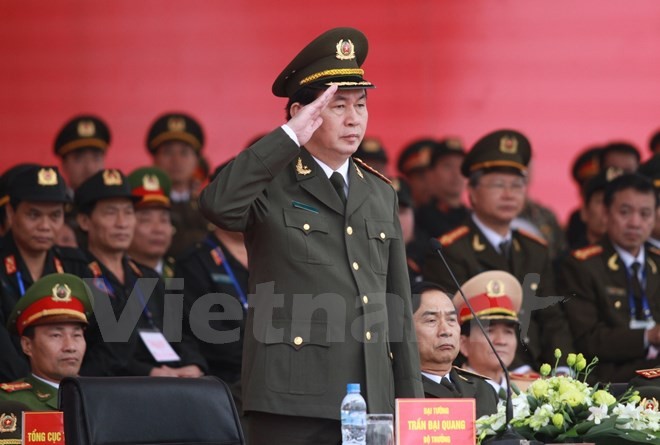 Bộ trưởng Trần Đại Quang phát lệnh xuất quân bảo vệ Đại hội Đảng - ảnh 1