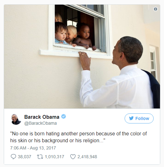 Phát ngôn của ông Obama vào bảng vàng của Twitter - Ảnh 1.