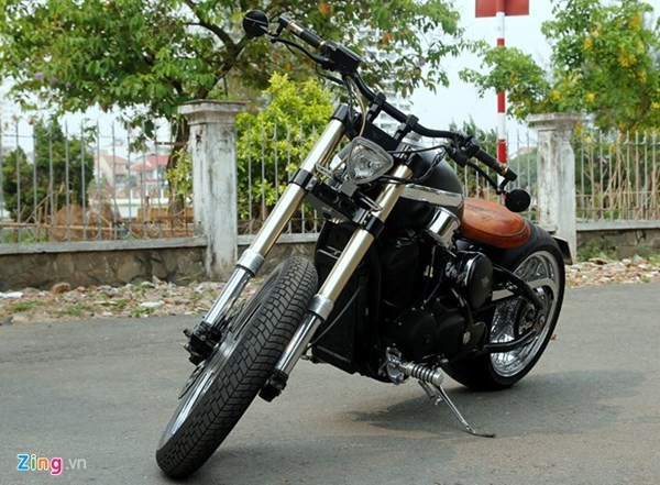 Sửng sốt với môtô tự chế 'cực độc' của thợ xe Sài Gòn - ảnh 1