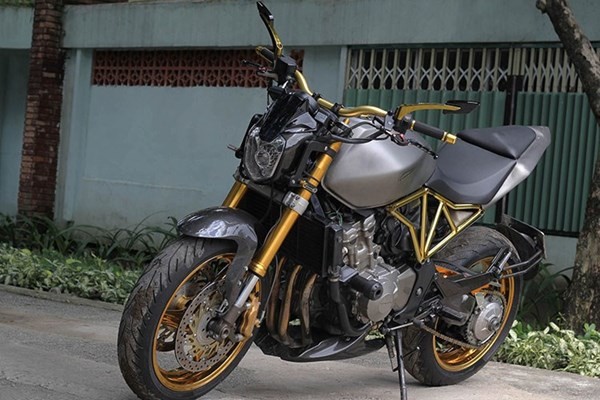 Tận thấy Honda Hornet 600 mạ vàng 24k ở Việt Nam - ảnh 2
