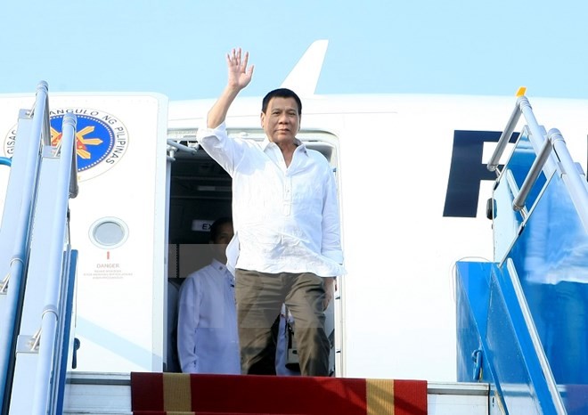 Tổng thống Philippines Duterte đã đến Hà Nội - ảnh 1
