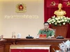 Trung tướng Mai Hoàng chủ trì họp báo cung cấp thông tin vụ nổ súng làm 2 người thương vong