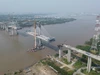 Hàng trăm công nhân thi công cầu Phước Khánh xuyên Tết, dự kiến tháng 5 hợp long 