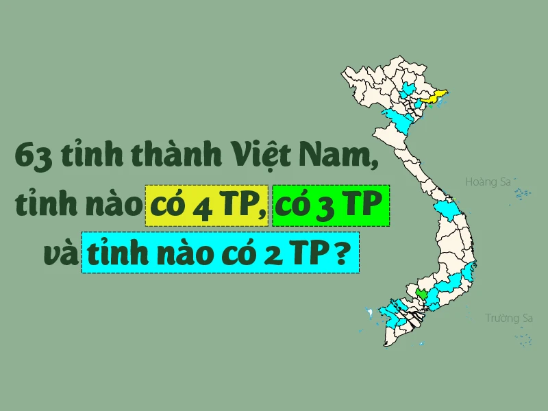 Số tỉnh có hai thành phố ở Việt Nam
