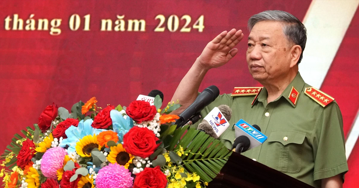 Bộ trưởng Tô Lâm dự Lễ khánh thành Trung tâm chỉ huy Công an tỉnh Tây ...