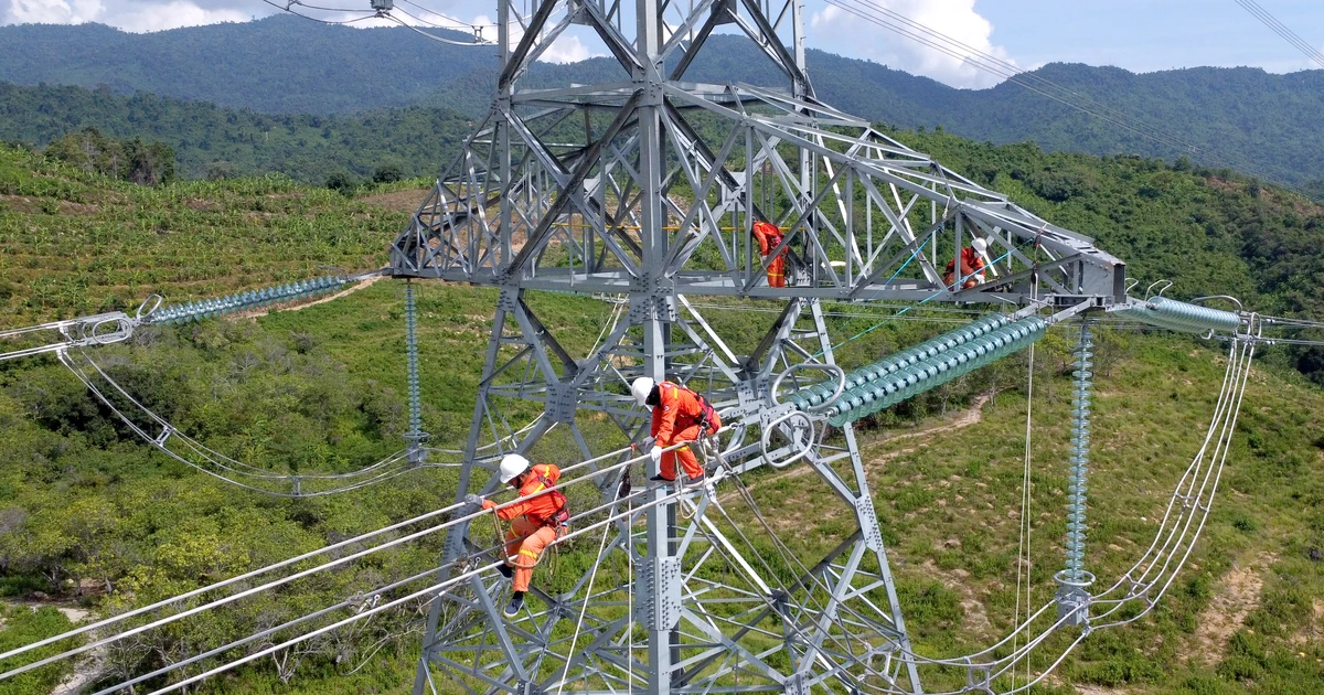 Diễn tập phòng chống thiên tai tại đường dây 500 kV Vân Phong - Thuận Nam | Báo Pháp Luật TP. Hồ Chí Minh