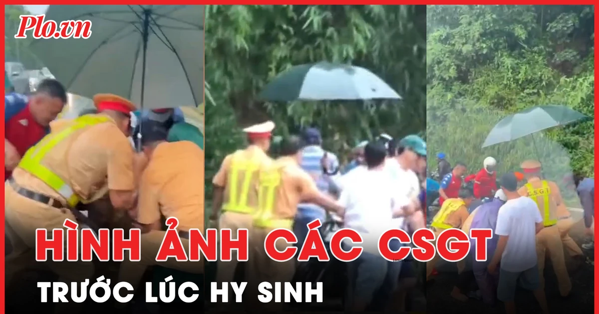 Xúc động hình ảnh các chiến sĩ chốt CSGT đèo Bảo Lộc trước lúc hy sinh ...