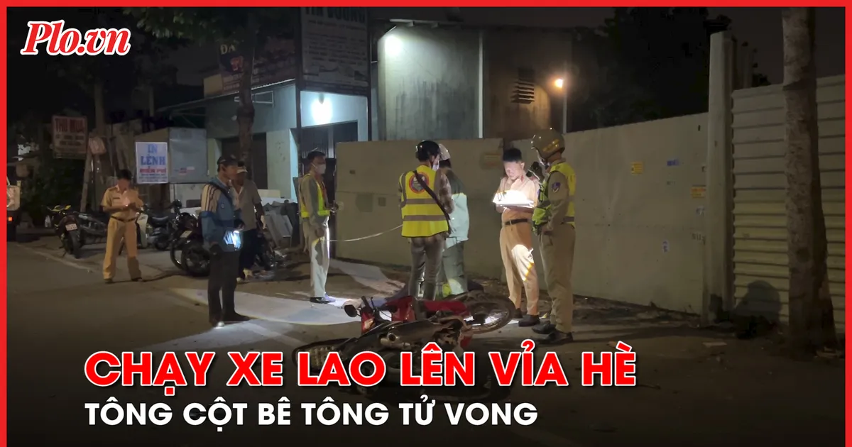 Video: Chạy xe lao lên vỉa hè, người đàn ông tử vong tại chỗ | Báo Pháp Luật TP. Hồ Chí Minh
