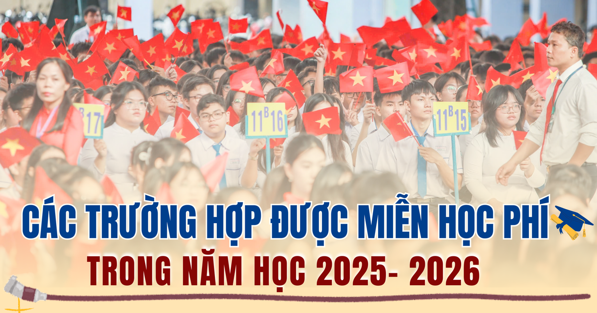 Infographic: Các trường hợp được miễn học phí trong năm học 2025-2026 ...
