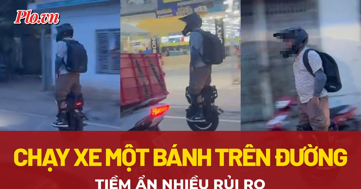 Hiểm họa khó lường từ trào lưu chạy xe một bánh trên đường