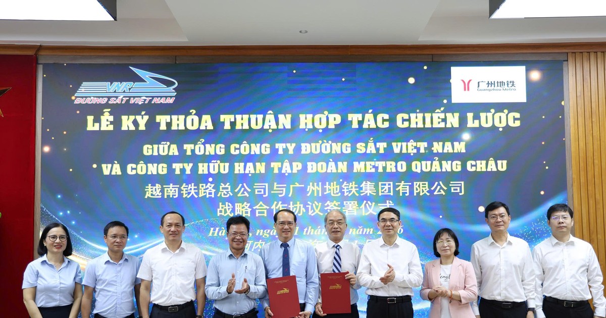 Đường sắt Việt Nam hợp tác với Metro Quảng Châu, đẩy mạnh phát triển