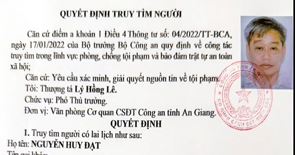 Công an An Giang truy tìm người đàn ông bị tố chiếm đoạt hơn 80 tỉ đồng