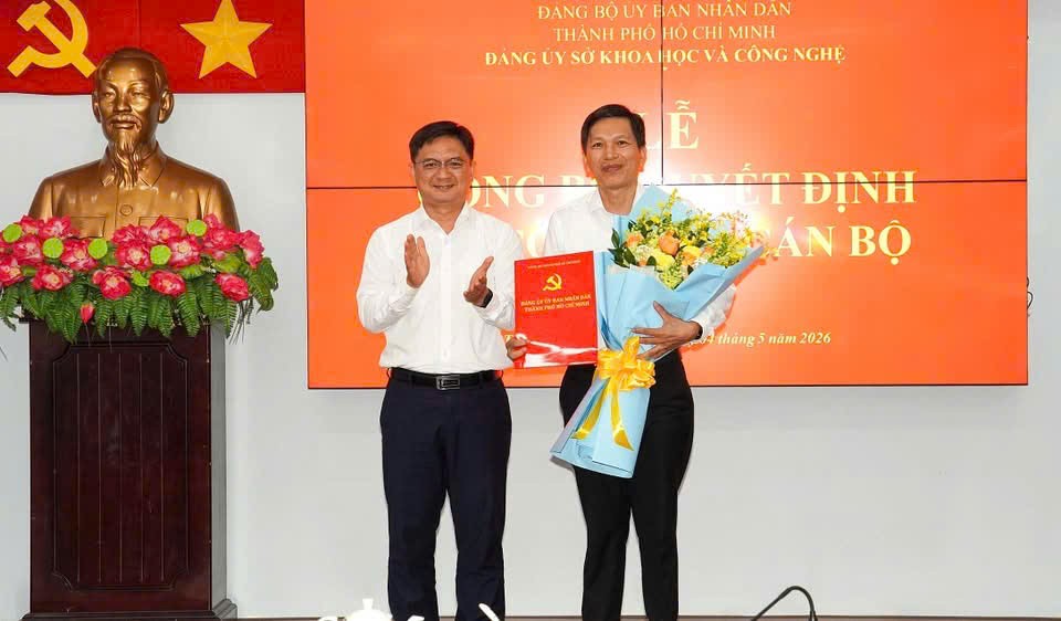 Ông Nguyễn Hữu Yên làm Phó Bí thư Đảng ủy Sở Khoa học và Công nghệ TP.HCM