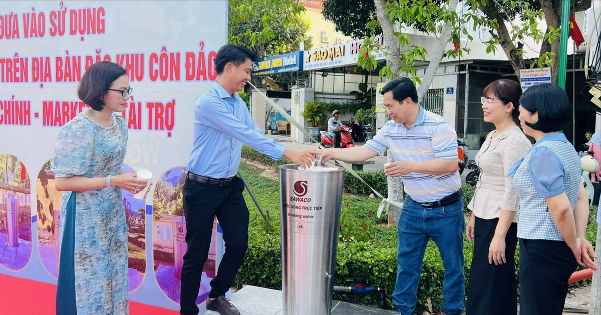 Côn Đảo có 7 trụ nước uống sạch miễn phí phục vụ người dân, du khách
