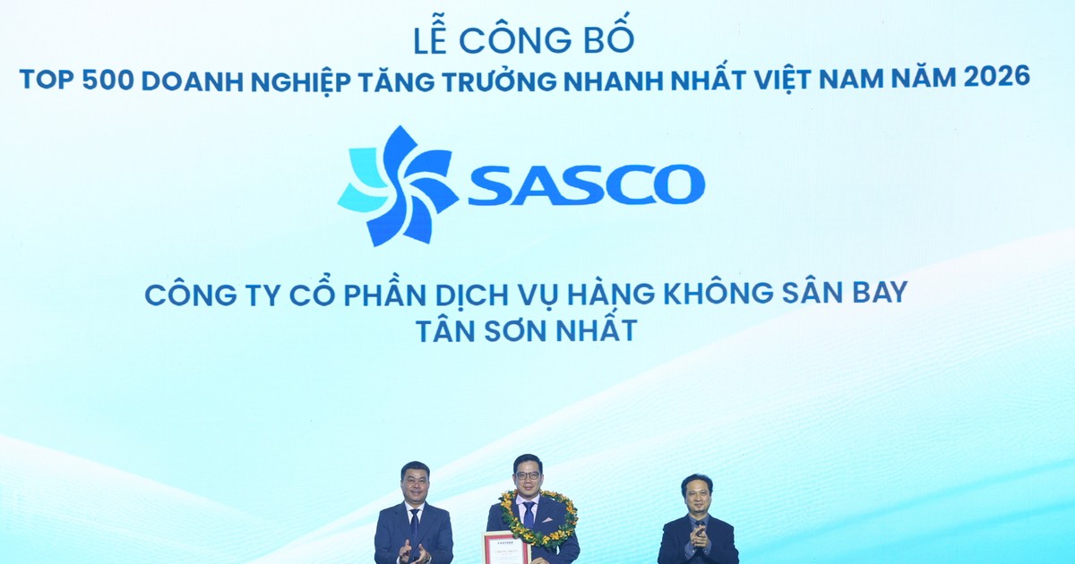 SASCO khát vọng tiên phong và dấu ấn Top 5 Doanh nghiệp tăng trưởng nhanh nhất Việt Nam 2026