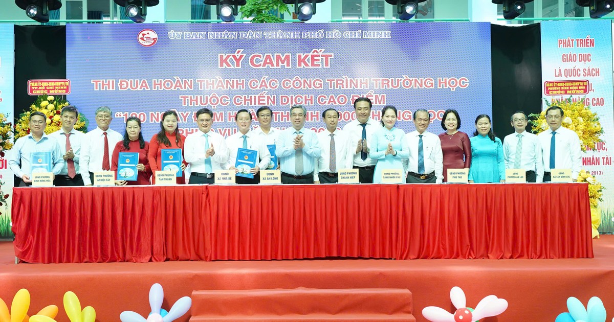 TP.HCM phát động 100 ngày đêm hoàn thành 1.000 phòng học