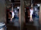 Mẹ nuôi treo con gái 5 tuổi lơ lửng trên xà nhà