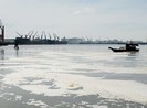 Sông Thị Vải nổi bọt màu vàng, trắng nghi xả thải