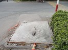 Hố ga trong khu công nghiệp đã có nắp đậy