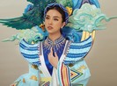 Á hậu Thúy An diện quốc phục đầy uy nghiêm