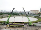Metro Nhổn - ga Hà Nội có đoàn tàu đầu tiên lên ray