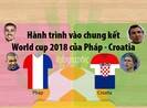 Hành trình vào chung kết World Cup 2018 của Pháp - Croatia