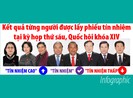 Kết quả lấy phiếu tín nhiệm cụ thể của từng người