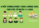 8 nhóm đối tượng được tăng lương hưu và trợ cấp từ 1-7-2019