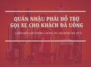 Từ nay, quán nhậu phải hỗ trợ gọi xe cho khách đã uống bia