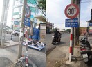 Đã khắc phục biển báo ở cầu Mương Sao