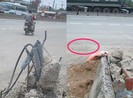 Đã đập bỏ chân trụ đèn nguy hiểm