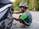 Cứu hộ xe ở đường Rừng Sác, không tiền vẫn giúp