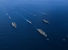 Hai tàu sân bay Mỹ diễn tập chung sát Biển Đông