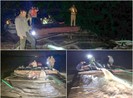 Công an bắt 3 phương tiện khai thác cát trộm trên sông Hậu