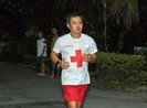 Ông Đoàn Ngọc Hải tham gia giải Marathon ở Hậu Giang