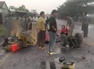 Bị xe 'hổ vồ' tông, người đàn ông lái xe công nông tử vong